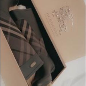 Burberry rain boots